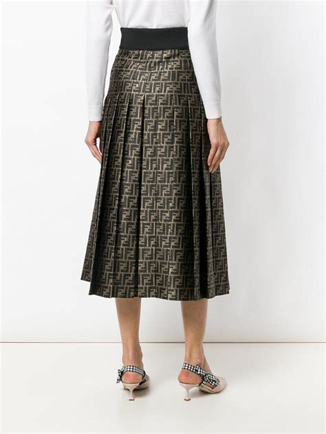 fendi pleated skirt